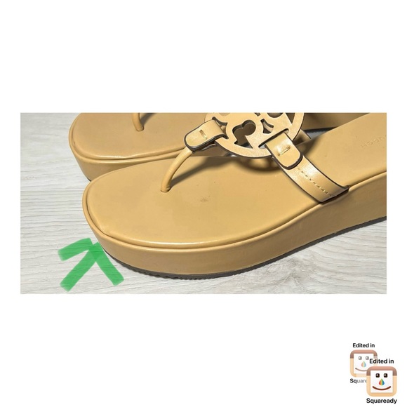 Tory Burch - Miller Platform Wedge Flip Flop Sz 8 - Picture 12 of 12